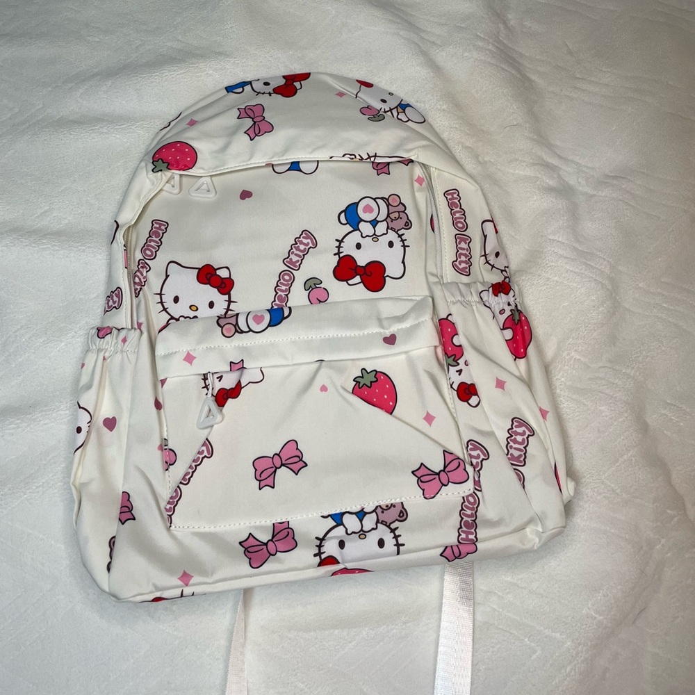 Large White Hello Kitty Backpack
